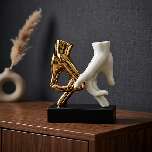 Elegant Holding Hands Figurine