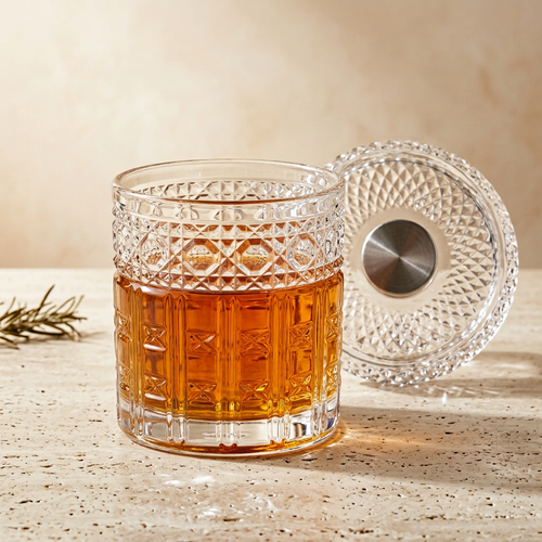 Crystal Rotating Whiskey Glass