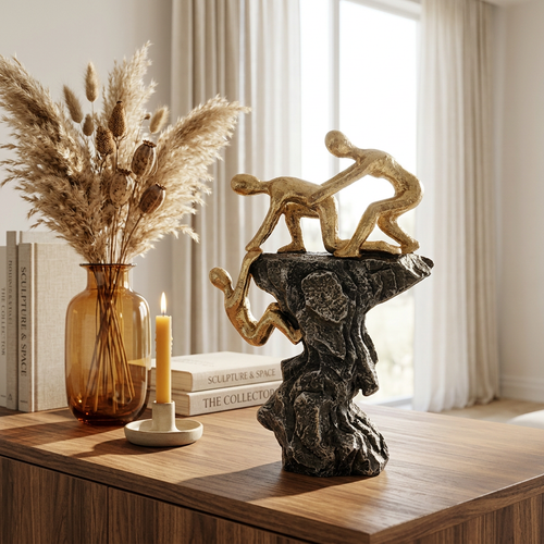 Modern Teamwork & Helping Hand Sculpture