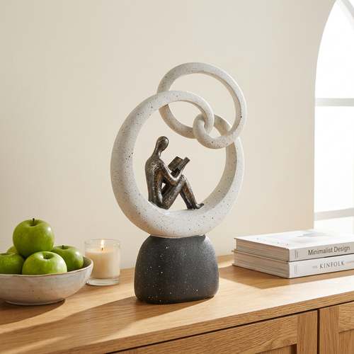 Modern Abstract Reader Statue