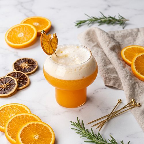 Modern Bulbous Cocktail Glass