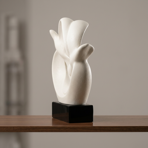 Modernist Soaring Doves Sculpture