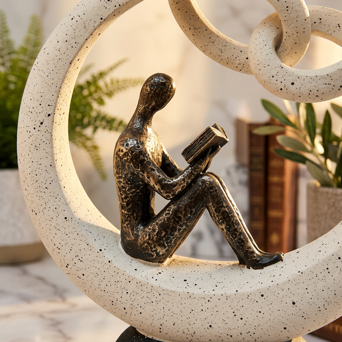 Modern Abstract Reader Statue