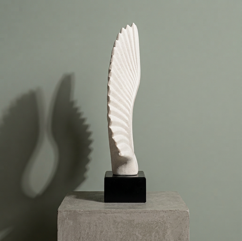 Modernist Radiant Wings Abstract Sculpture