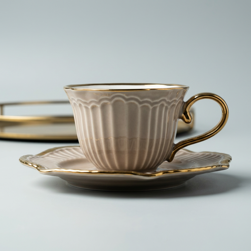 Vintage Cup & Saucer Set of 12
