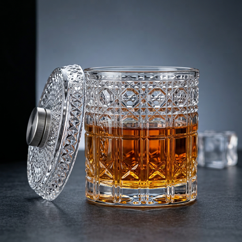 Crystal Rotating Whiskey Glass