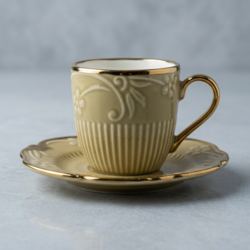 Royal Floral Vine Cup & Saucer Set of 12
