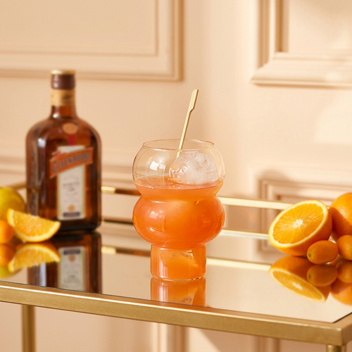 Modern Stacked Cocktail Glass