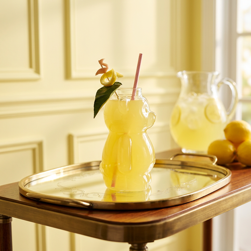 Elegant Sculptured Bear Cocktail Glass