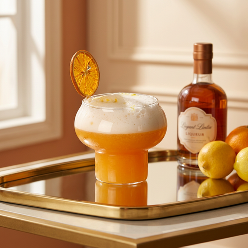 Modern Bulbous Cocktail Glass