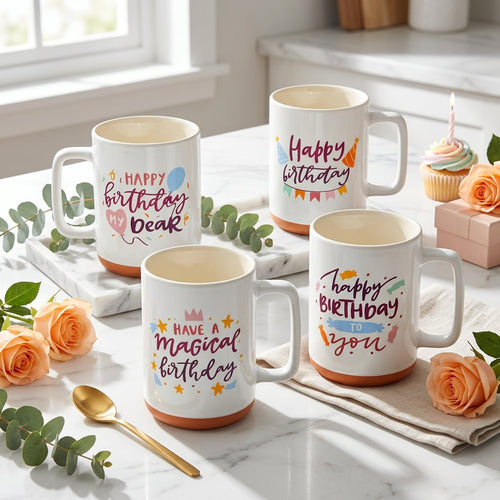 Playful Birthday Wishes Ceramic Mug Collection