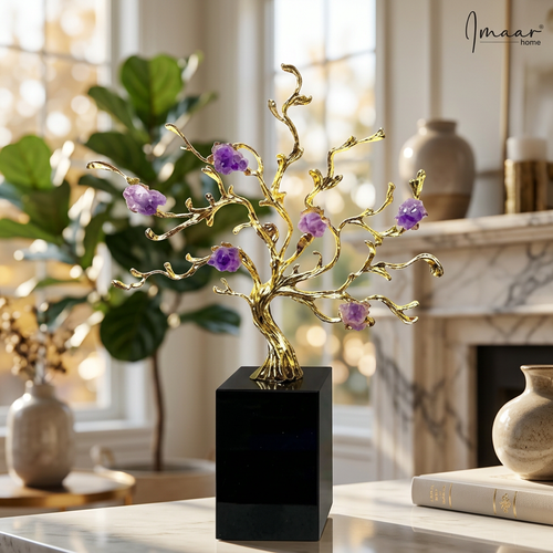 Luxury Purple Amethyst Gemstone Tree