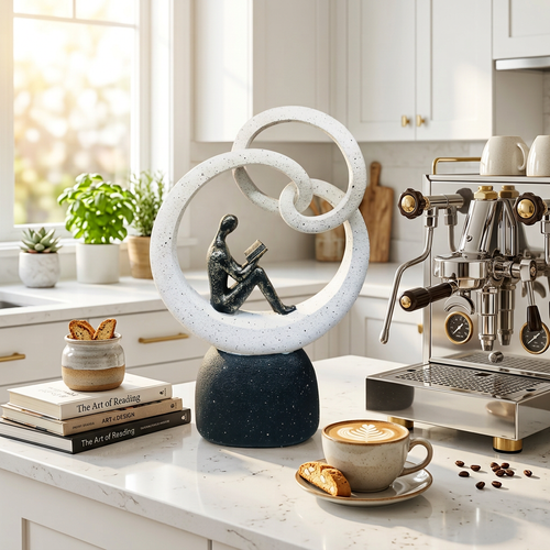 Modern Abstract Reader Statue