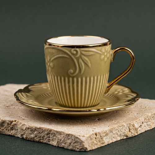 Royal Floral Vine Cup & Saucer Set of 12