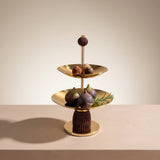 Crown Gold 2-Tier Dessert Stand & Centerpiece Tower