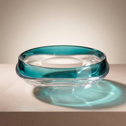 Prism Twisted Lead-Free Crystal Showpiece & Fruit Bowl