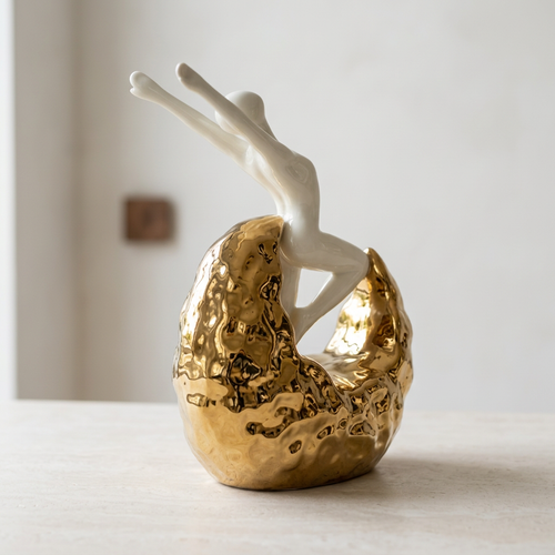 Modernist Abstract Figural Ceramic Statue