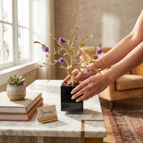 Luxury Purple Amethyst Gemstone Tree