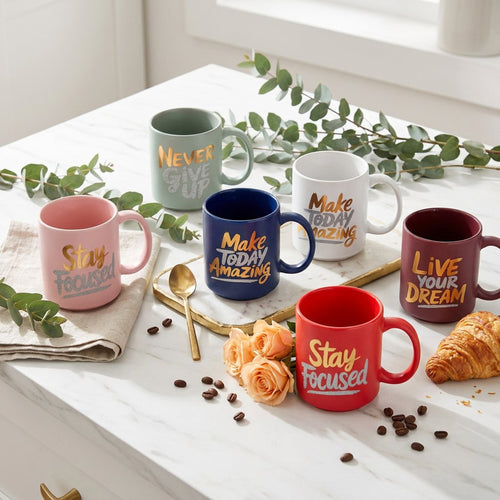 Motivational Quote Ceramic Mug Collection