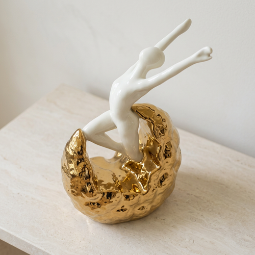 Modernist Abstract Figural Ceramic Statue