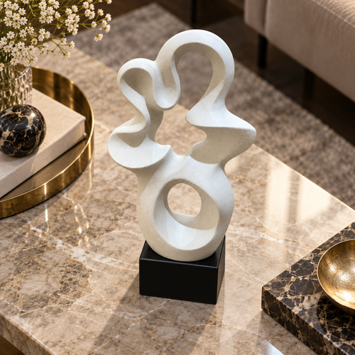 Modernist Organic Multi-Void Abstract Sculpture