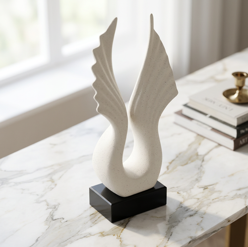 Modernist Soaring Wings Abstract Sculpture