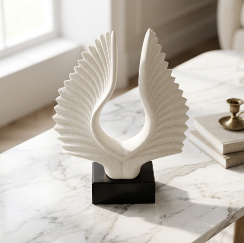 Modernist Radiant Wings Abstract Sculpture