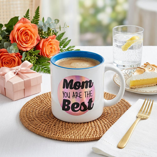 Dual-Tone Ceramic Mom Gift Mug