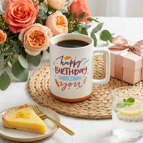 Playful Birthday Wishes Ceramic Mug Collection