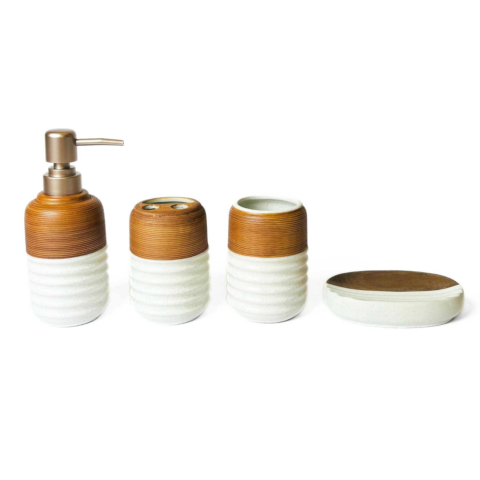 Modern Elegance Soap Dispenser Set Of 4