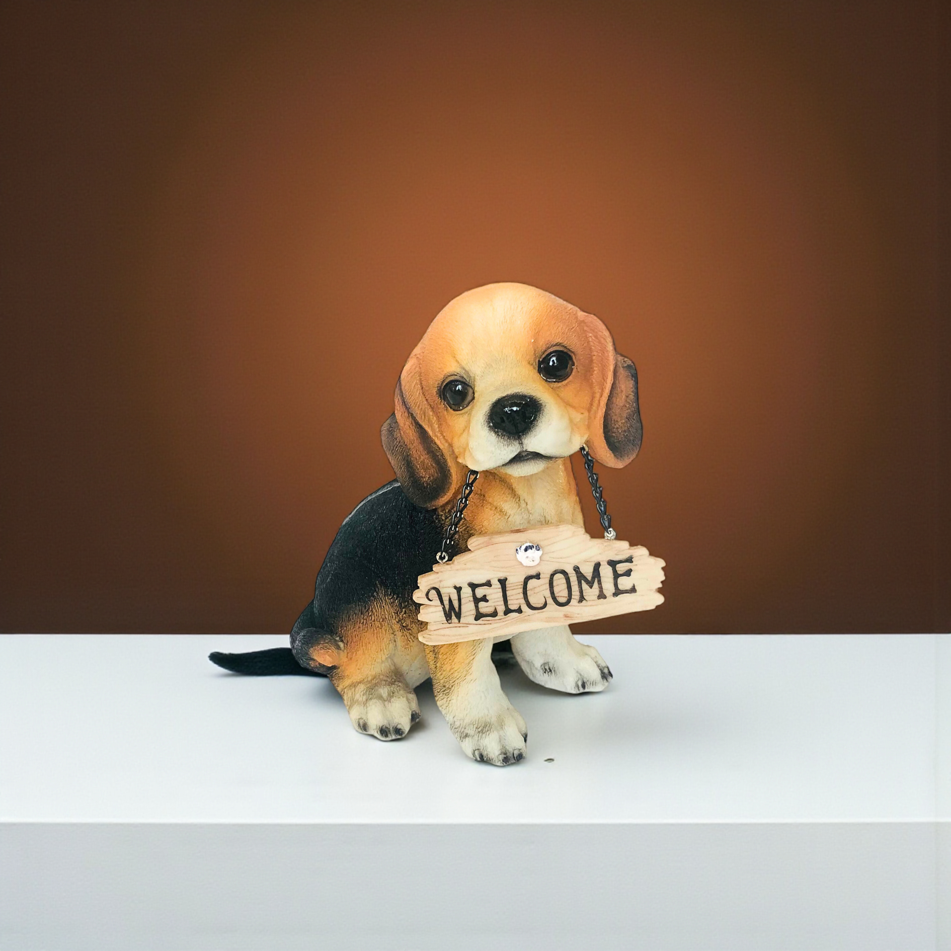 Welcome Dog Figurine Modern Decorative Sculpture