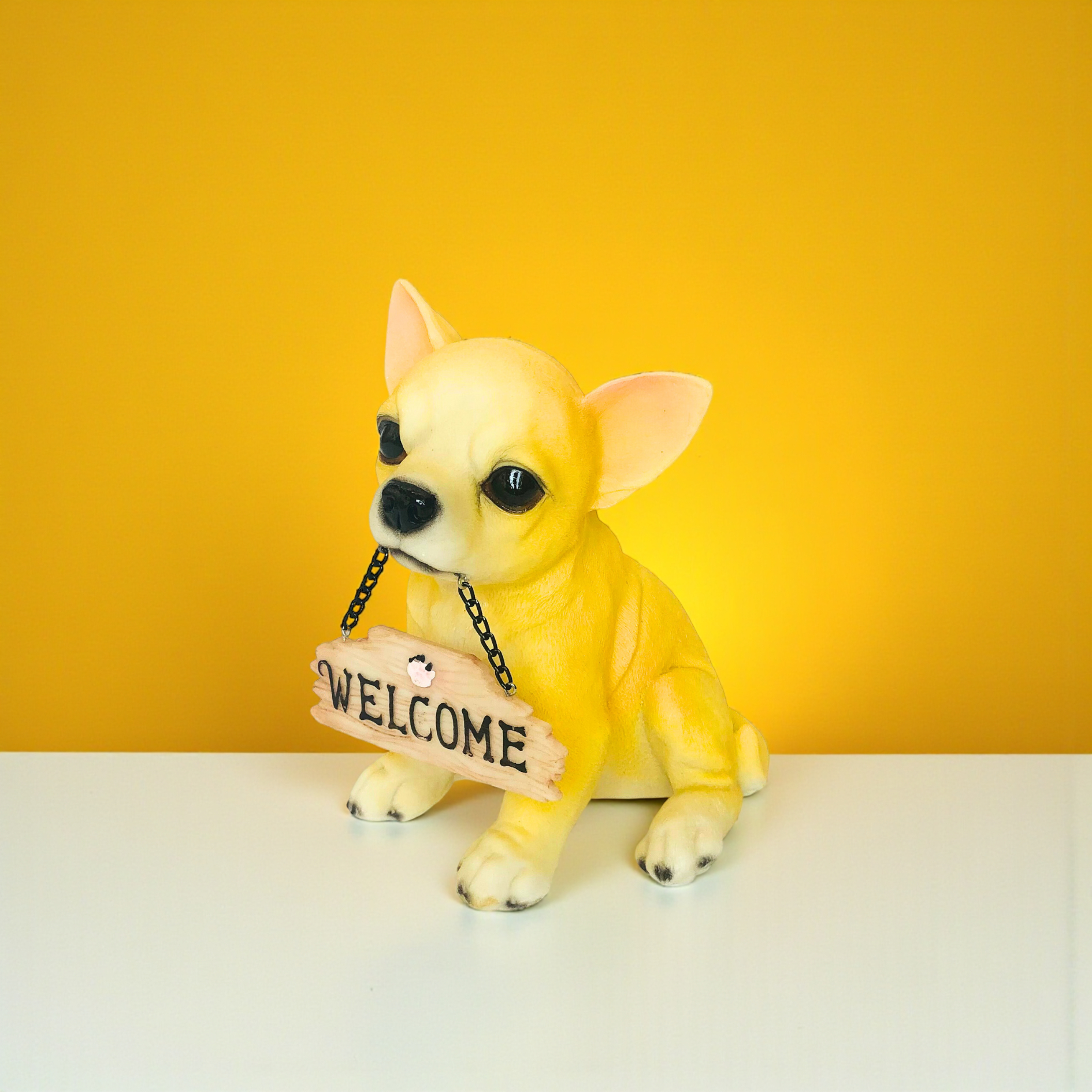 Welcome Dog Figurine Modern Decorative Sculpture