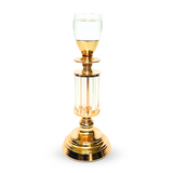 Luxury Crystal & Gold Candle Holder – Tall Decorative Accent
