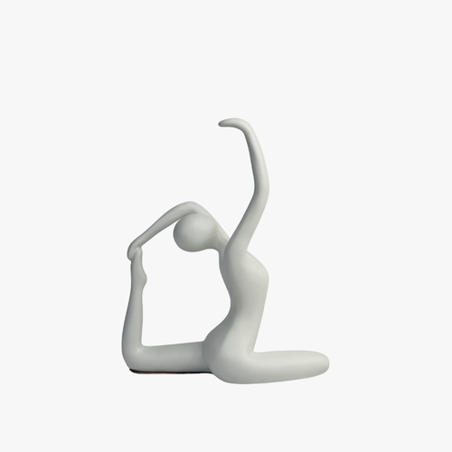 Elegant Kneeling Yoga Statue