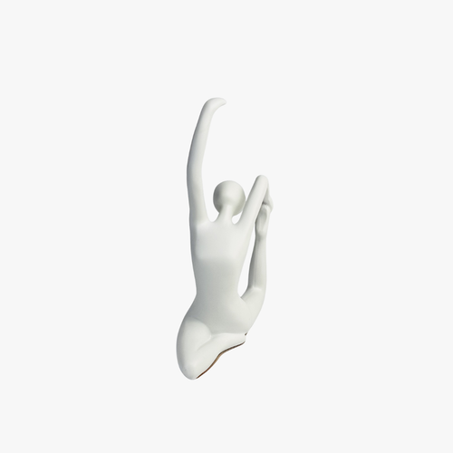 Elegant Kneeling Yoga Statue