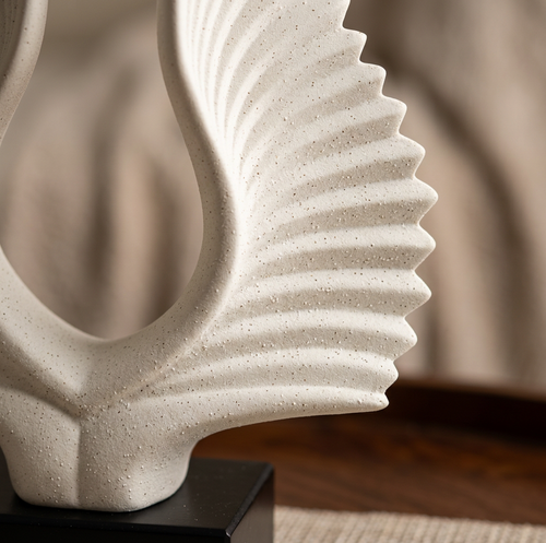 Modernist Radiant Wings Abstract Sculpture