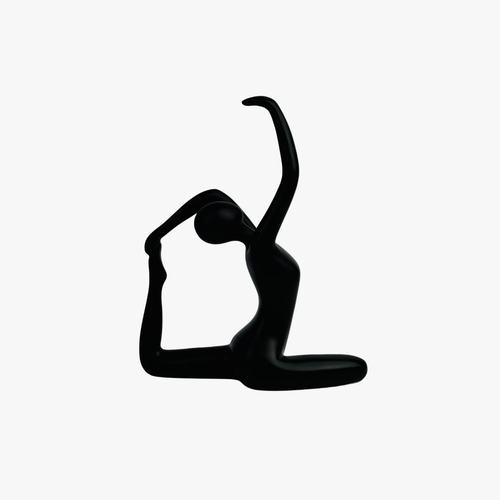 Elegant Kneeling Yoga Statue