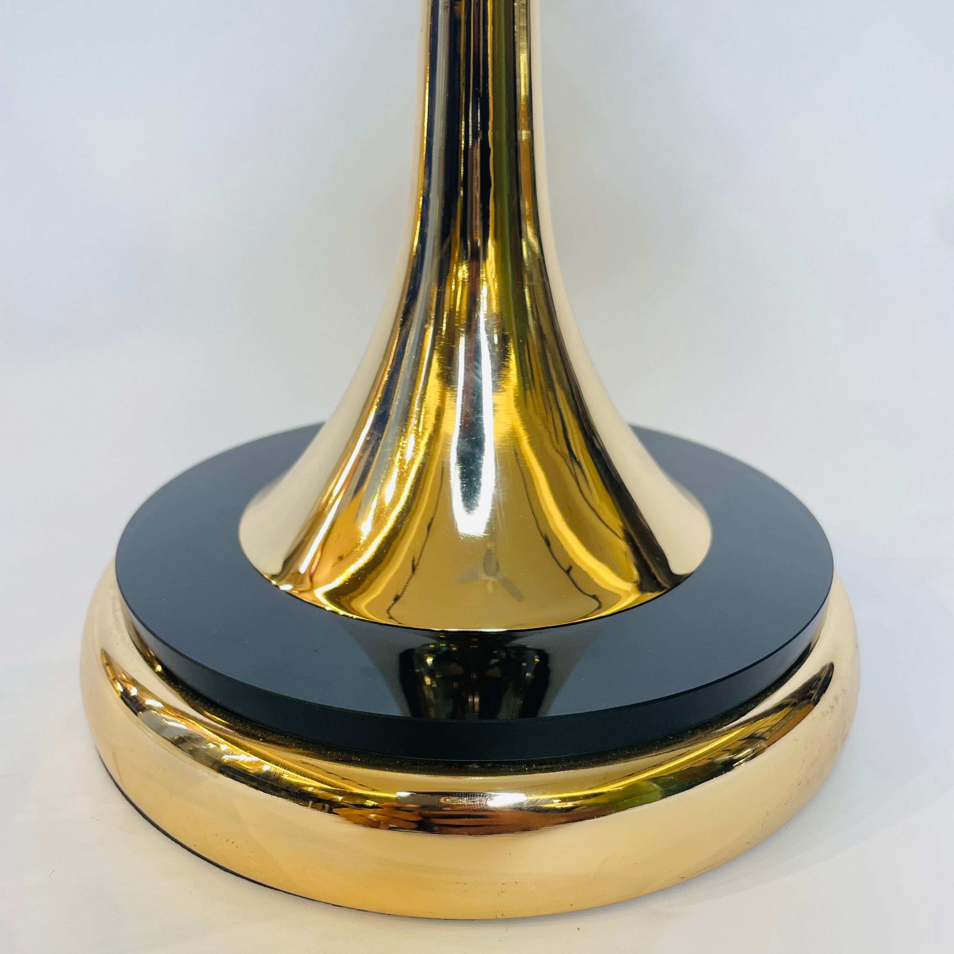 Crystal Floral Design Candle Holder with Gold Base & Glass Shade – Luxury Accent Piece