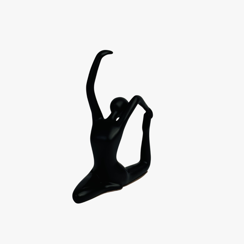 Elegant Kneeling Yoga Statue