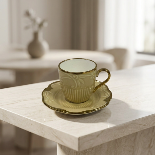 Royal Floral Vine Cup & Saucer Set of 12