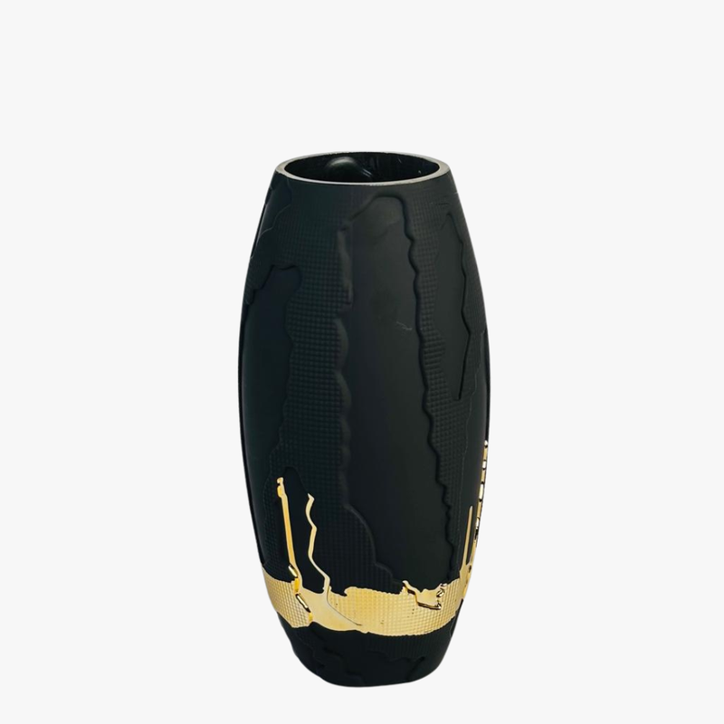 Gold Textured Artisan Vase
