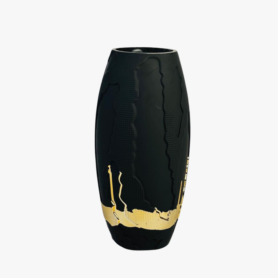 Gold Textured Artisan Vase