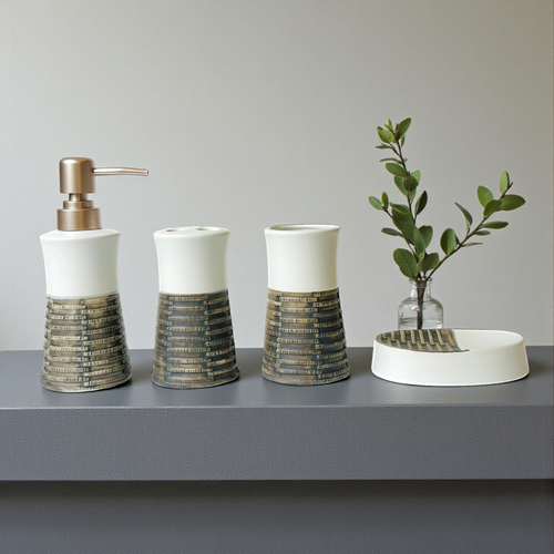 Sophisticated Style Soap Dispenser Set Of 4