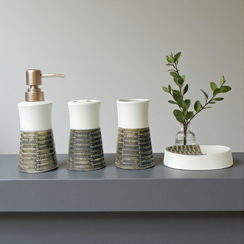 Sophisticated Style Soap Dispenser Set Of 4