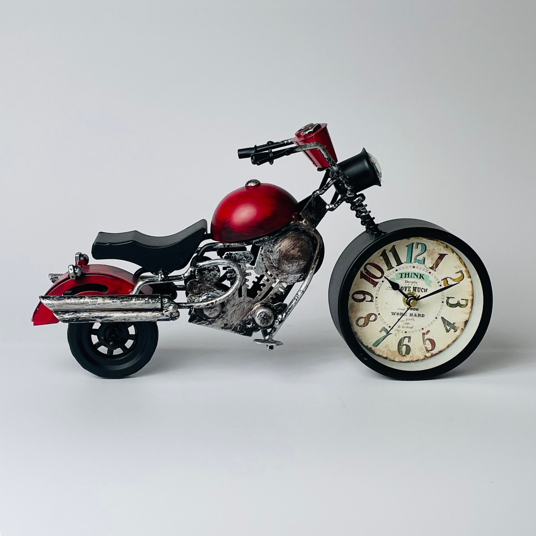 Classic Bike Table Clock Showpiece