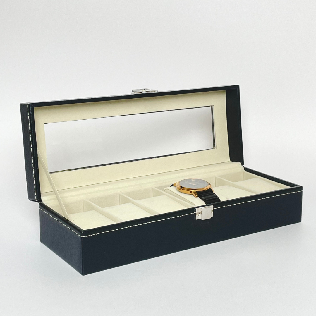 Black Elegant Watch Storage Box