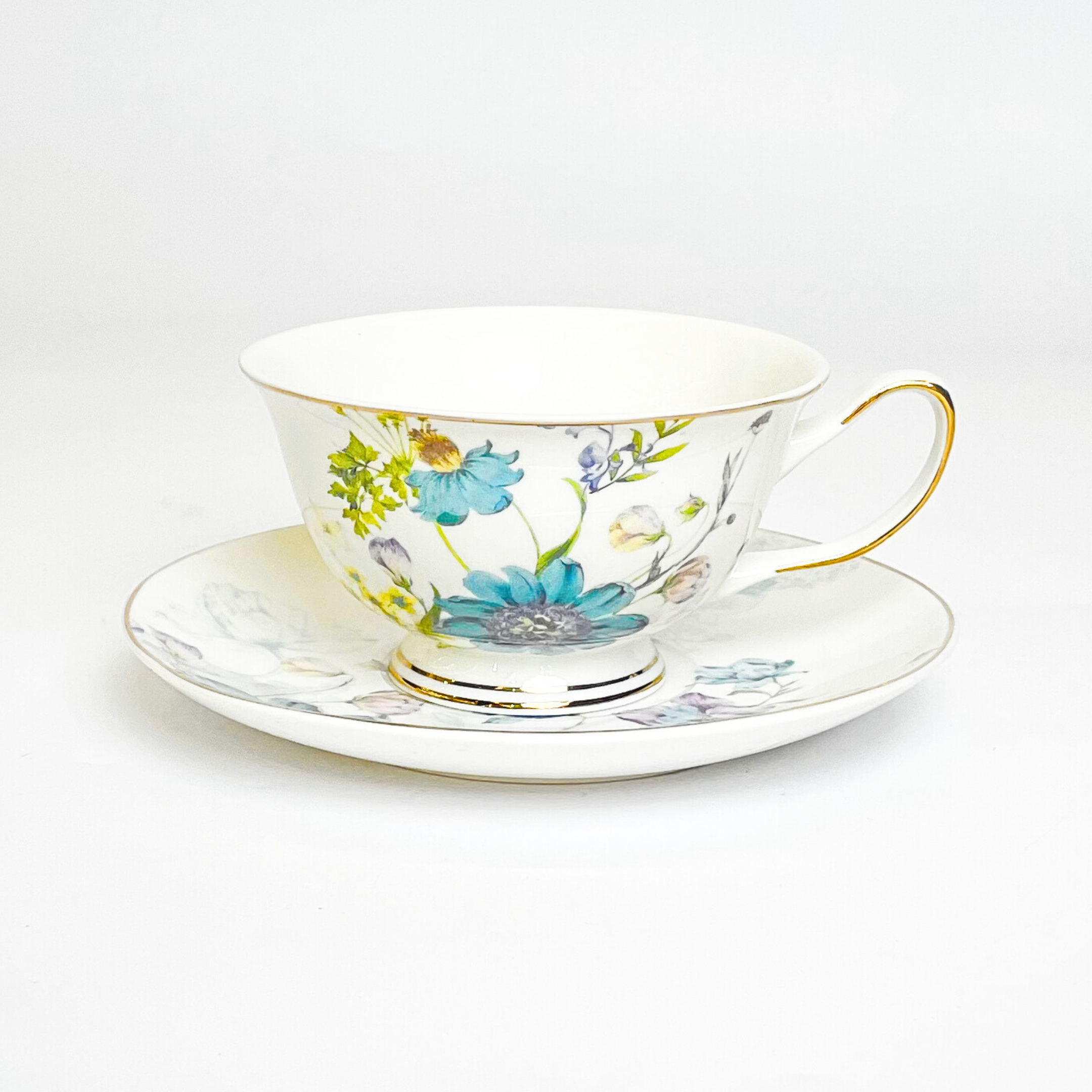 Luxury Tea Time Cup & Saucer Set- Set of 12