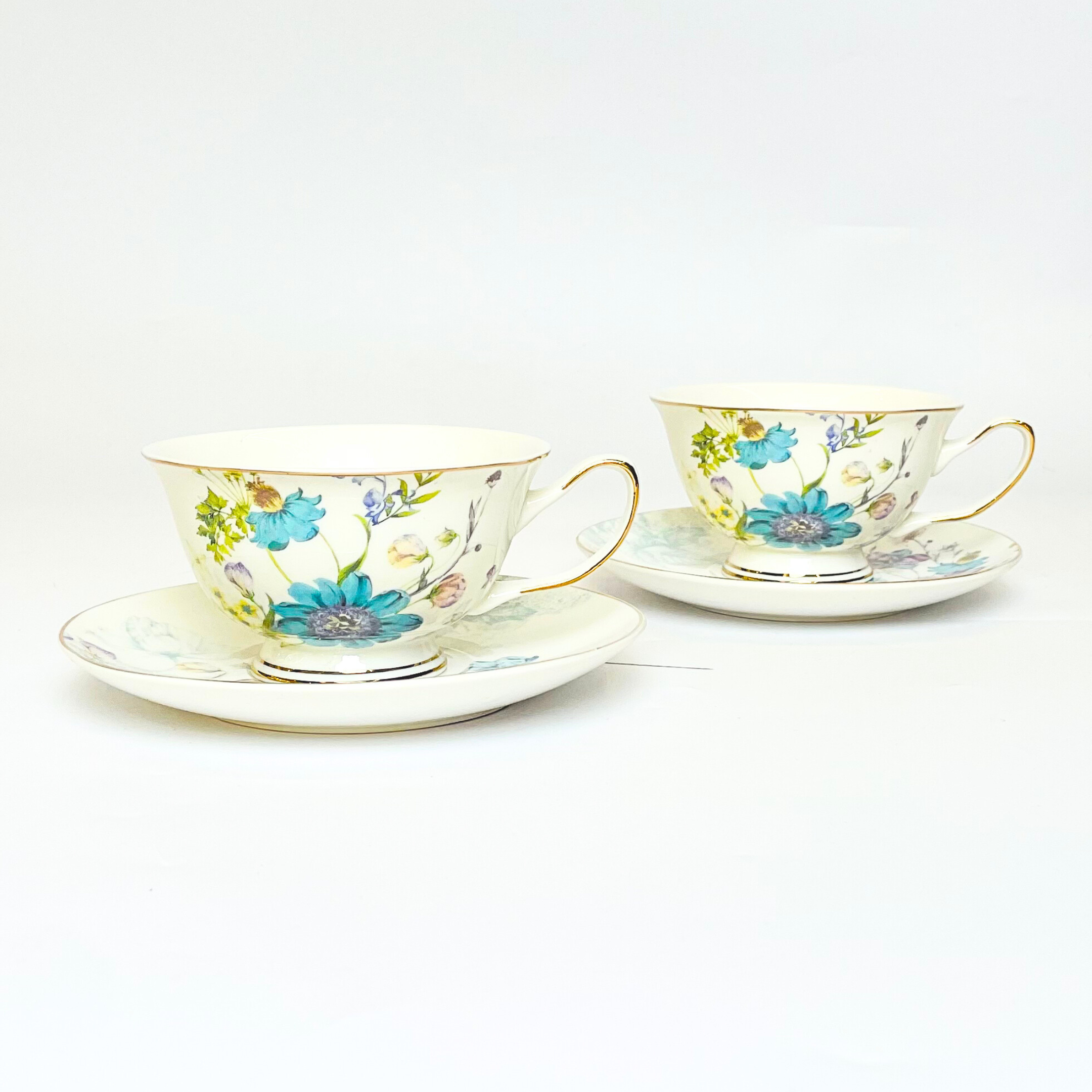 Luxury Tea Time Cup & Saucer Set- Set of 12