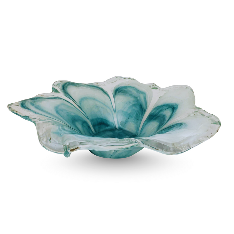 Celeste Mare – Italian Crafted Aqua Glass Bowl