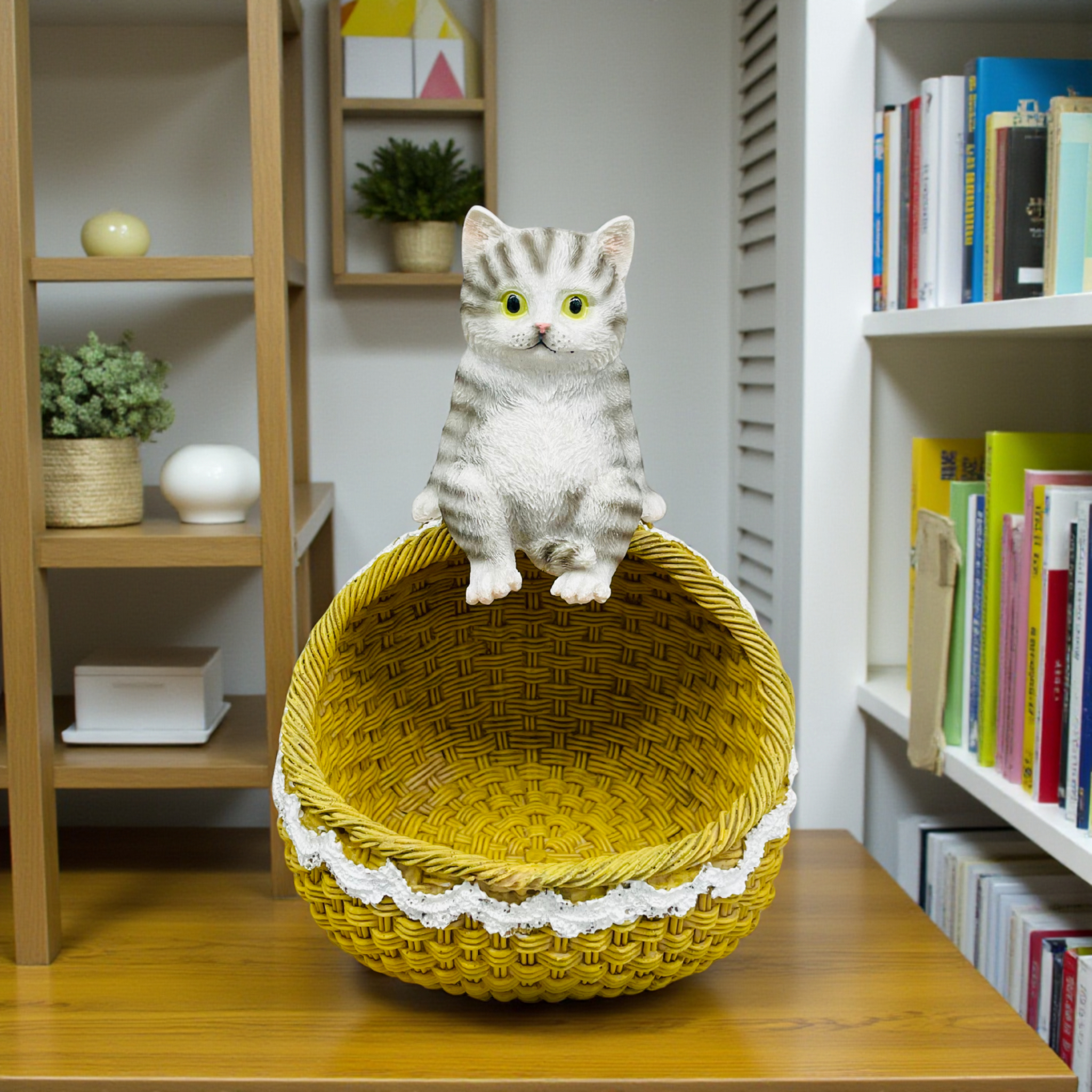 Cat Design Decorative Basket Cute Storage & Candy Holder